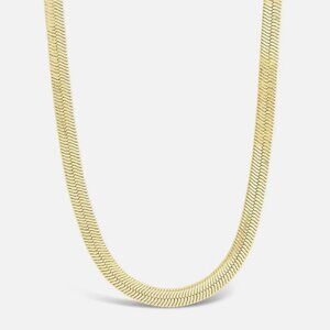 Sterling Forever 14K Gold Plated Herringbone 24" Necklace $92 Retail